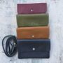 Personalised Leather Clutch Or Cross Body Bag, thumbnail 1 of 4