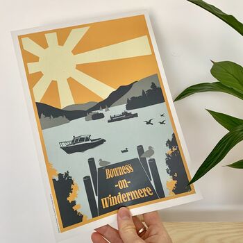 Bowness On Windermere Travel Print, 3 of 3