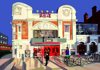 The Ritzy Cinema, Brixton, London Illustration Art Print, 2 of 2