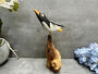 Handmade Wooden Cliff Diving Penguin Sculpture Ornament, thumbnail 1 of 11