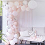 White, Pink And Confetti Hen Party Balloon Arch Kit, thumbnail 1 of 4