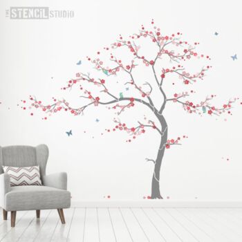 Cherry Blossom Tree Stencil Pack, 6 of 12