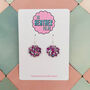 Sparkly Mini Shell Resin Earrings, thumbnail 5 of 12
