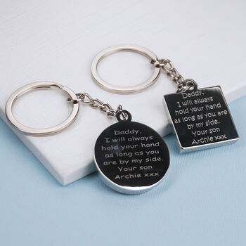 Personalised Daddy And Me Keyring, 3 of 10