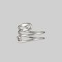 Safety Pin Wrap Ring Sterling Silver Or Gold Plated, thumbnail 6 of 6