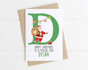 Personalised Santa Christmas Card, 4 of 4