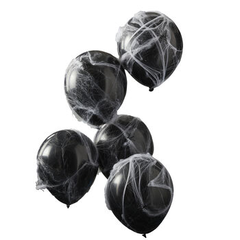 Spiders And Cobwebs Halloween Balloons, 2 of 3