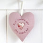 Personalised Hanging Heart Gift For Mum / Grandma, thumbnail 4 of 11