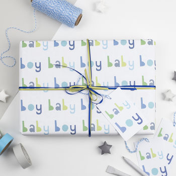 Baby Boy Wrapping Paper Set, 7 of 10