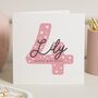 Personalised 4th Birthday Card For Girl Or Daughter, thumbnail 1 of 7