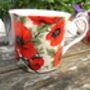 Set Of Four Gift Boxed Palace Mugs In Red Poppy Design, thumbnail 8 of 9