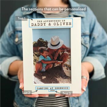 Personalised Daddy And Me Adventure Photo Frame Gift, 4 of 11