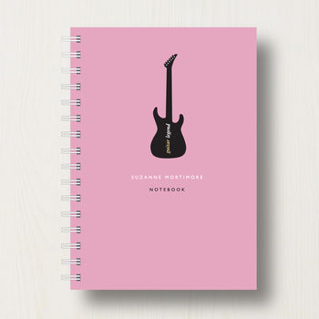 Personalised Guitar Music Lover's Journal Or Notebook, 10 of 10