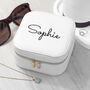 Personalised White Travel Jewellery Case, thumbnail 1 of 6