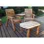 Twin Garden Companion Dining Set Angled, thumbnail 2 of 4