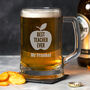 Personalised Best Teacher Ever Glass Pint Stern Tankard, thumbnail 2 of 5