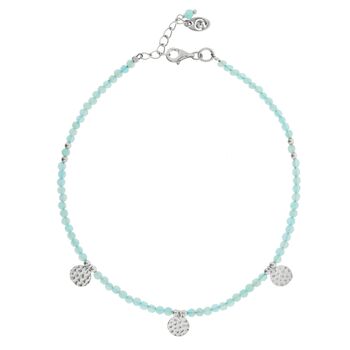 Aegean Amazonite Silver Anklet, 4 of 9