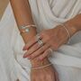 Shakti Turquoise Sterling Silver Adjustable Bangle, thumbnail 2 of 9