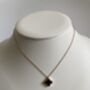 Double Sided White And Black Clover Pendant Necklace, thumbnail 4 of 5