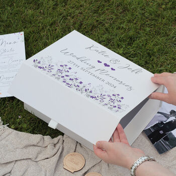 Personalised Emma Wedding Memory Keepsake Box, 6 of 9