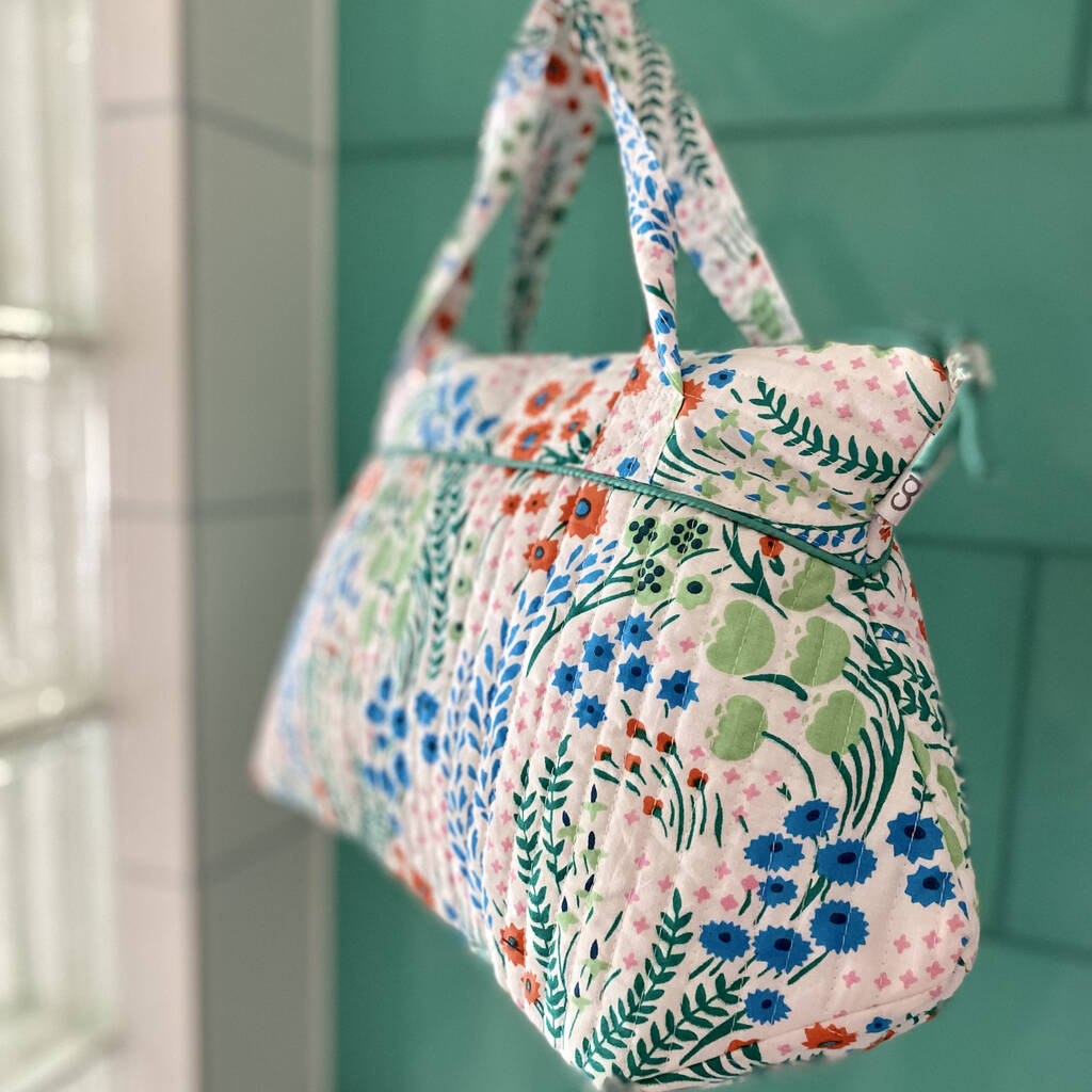 Tall Washbag With Handles In Clara Harvest By Caro London ...