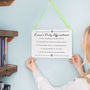Personalised Daily Affirmations Wall Hanging Sign, thumbnail 2 of 7