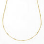 18k Gold Plated Morse Chain Choker, thumbnail 7 of 7