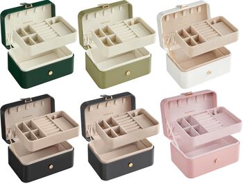 Travel Friendly Jewellery Box Organiser Case, 7 of 7