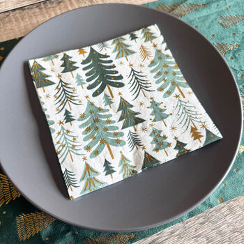 Christmas Tree Themed Paper Party Napkins 20 Pack, 3 of 4