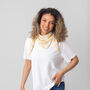 Striped Neckerchief Easy Knitting Kit, thumbnail 1 of 10