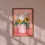 Market Bouquet Illustrated Art | Wall Print, thumbnail 1 of 4