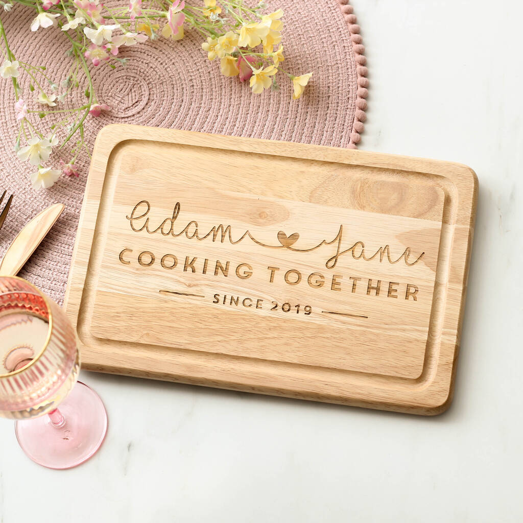 Personalised Cooking Together Chopping Board, 1 of 8