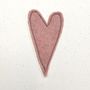 Embroidered Felt Heart Just A Note Card, thumbnail 5 of 5