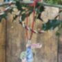 Wooden Hanging Rabbit Holiday Ornament, thumbnail 5 of 5