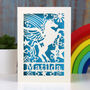 Personalised Papercut Unicorn Birthday Card, thumbnail 7 of 7