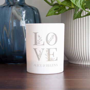 Personalised Love Candle Holder, 4 of 8