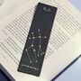 Personalised Star Sign Leather Bookmark, thumbnail 3 of 9