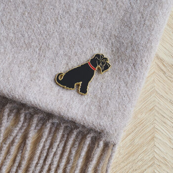 Schnauzer Christmas Dog Pin, 4 of 5