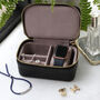 Unisex Personalised Luxury Leather Travel Jewellery Box, thumbnail 2 of 6