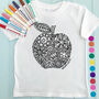 Personalised Apple Colour In Child's T Shirt, thumbnail 1 of 3