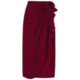 Deanna Skirt In Windsor Wine Vintage 1940s Style, thumbnail 1 of 2
