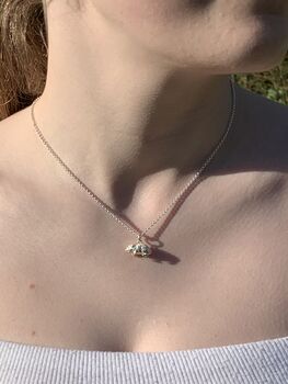 Sterling Silver Hamster Necklace With Personalisation, 3 of 7