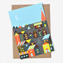 'Christmas Eve' Pack Of Eight Geometric Christmas Cards, thumbnail 5 of 5