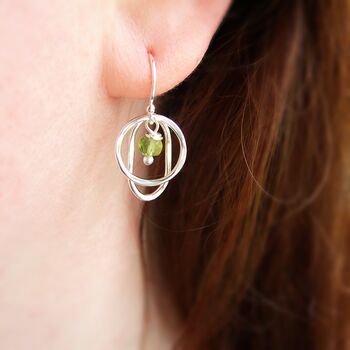 Peridot Drop Earrings, 3 of 4