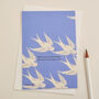 New Baby Blue Greetings Card, thumbnail 2 of 2