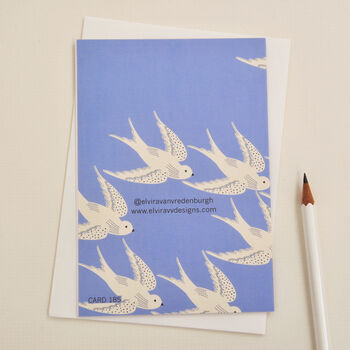New Baby Blue Greetings Card, 2 of 2
