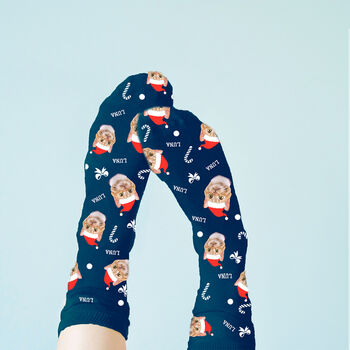 Personalised Christmas Pet Photo Socks, 4 of 9