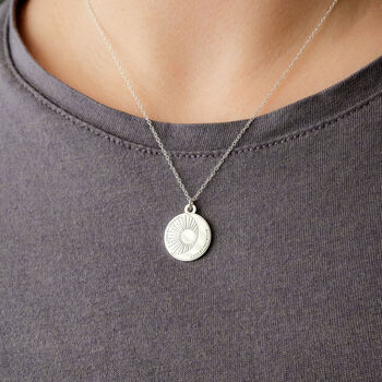 Live By The Sun Love By The Moon Sun And Moon Necklace, 2 of 9