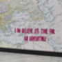 Personalised Fabric Europe Map Notice Board, thumbnail 3 of 6