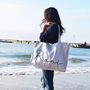 Personalised Name Beach Bag And Oversized Shopping Bag, thumbnail 1 of 6